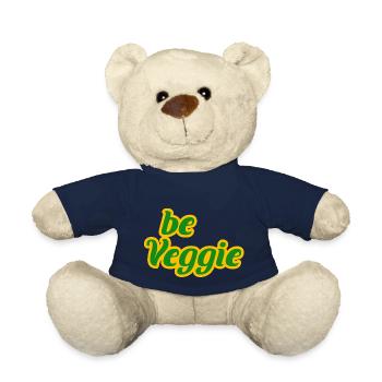 Vegan, Veggie, Veggi, Obst, Gemüse, Geschennk - Teddy - French Navy - Vorne