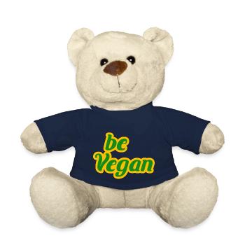 Végétalien Veggie Veggi Fruit Légumes Plantes Cadeau - Nounours - bleu marine - Devant