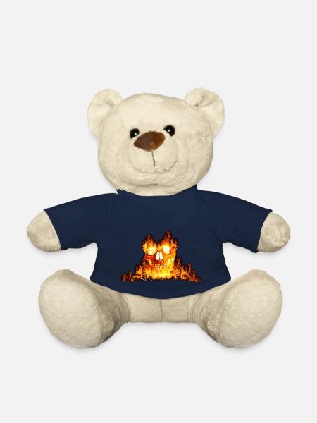 Halloween fire spirit - Teddy Bear - french navy