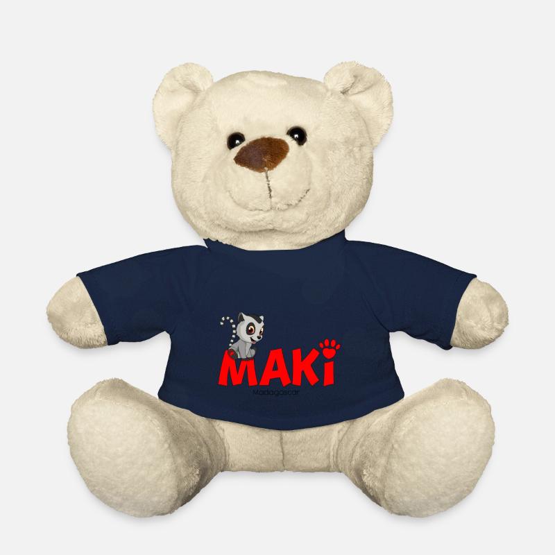 Maki de Madagascar - Nounours - bleu marine
