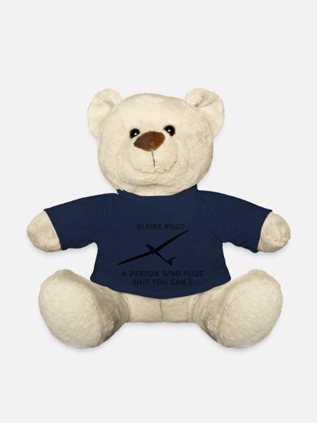 Planeur planeur pilote de planeur volant - Nounours - bleu marine