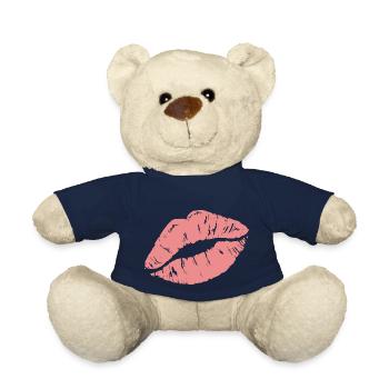 Print "Kiss My Lips" - Teddy - French Navy - Vorne