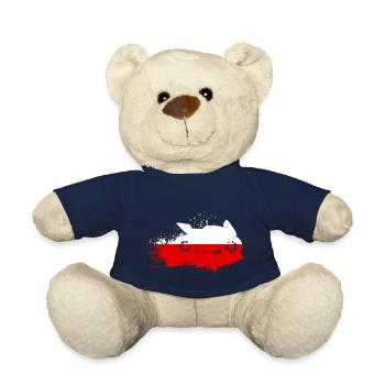 Moto Sport motor polonais Drapeau - Nounours - bleu marine - Devant