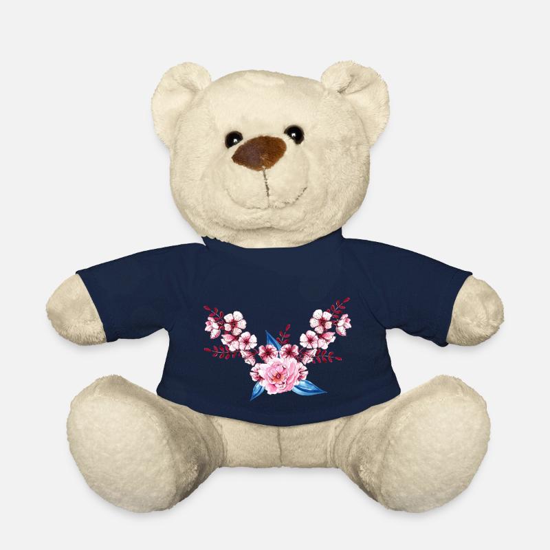 Fleur - Nounours - bleu marine