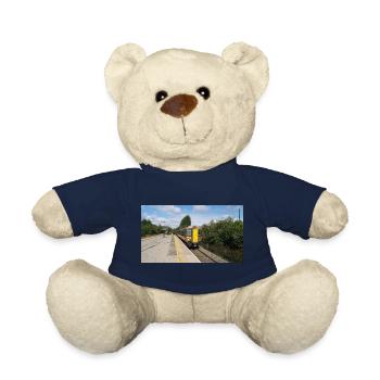 Railway Train Approach 001 - Teddy Bear - french navy - Front
