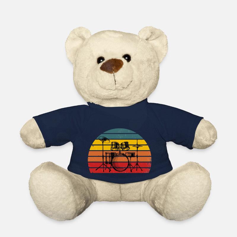 Schlagzeug Schlagzeuger Vintage Schlagzeuger Geschenk - Teddy - French Navy