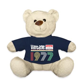 vintage année 1977 - Nounours - bleu marine - Devant