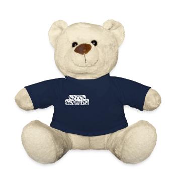 Tshirt speed skating - Teddy Bear - french navy - Front