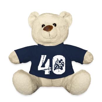 Motorcycle 40 Motorcyclist Moto - Teddy Bear - french navy - Front