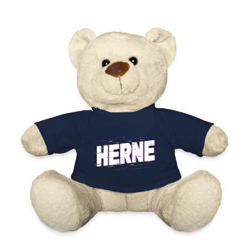 Herne Germany City Writing Home Love - Teddy Bear - french navy - Front