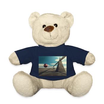 Surreal 3D design - Teddy Bear - french navy - Front