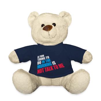 ne me parle pas - Nounours - bleu marine - Devant