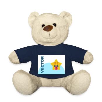 027Star Emojis Greedy 01 - Teddy Bear - french navy - Front
