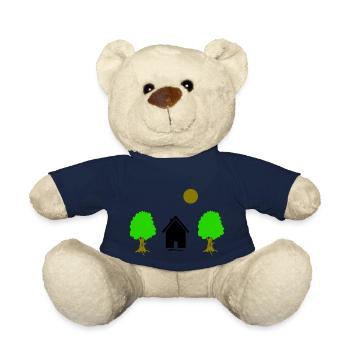 Landscape Cabin - Teddy Bear - french navy - Front