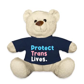 Schützen Sie das Leben von Transgendern, unterstützen Sie den LGBT-Stolz von Transgendern - Teddy - French Navy - Vorne