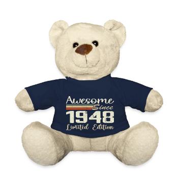 Anniversaire 76 Ans Millésime 1948 Cadeau 1948 - Nounours - bleu marine - Devant
