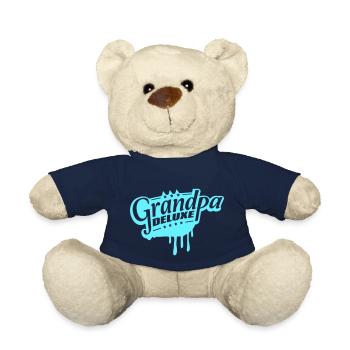 Grand-père Deluxe Meilleur grand-père Grand-père Amour Grand-père Logo de grand-père - Nounours - bleu marine - Devant