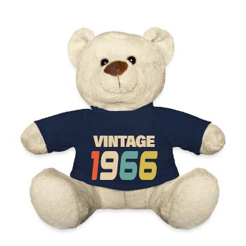 1966 Vintage Retro Classic 1966 - Teddy Bear - french navy - Front