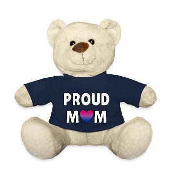 Stolze Mama Bi Flagge Herz - Teddy - French Navy - Vorne
