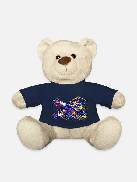 Avion de voltige 2 - Nounours - bleu marine