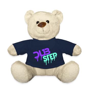Drop Dub Step Techno Music Party Club Texte Logo - Nounours - bleu marine - Devant