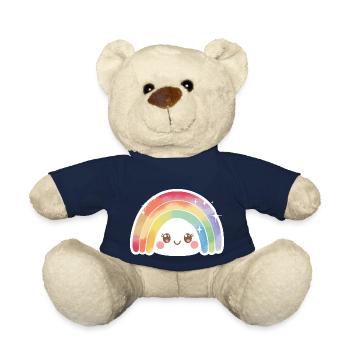 Kawaii Niedlicher Regenbogen - Teddy - French Navy - Vorne