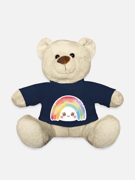 Kawaii Cute Rainbow - Teddy Bear - french navy