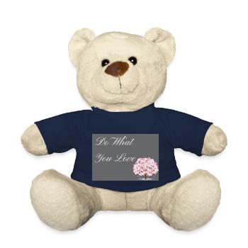 Do What You Love dark grey with pink text - Teddy Bear - french navy - Front