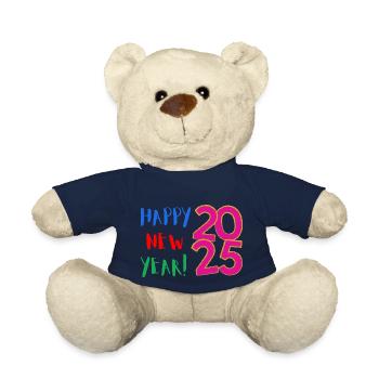 Bonne Année 2025 - Nounours - bleu marine - Devant