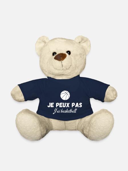 je peux pas j'ai basketball - Nounours - bleu marine