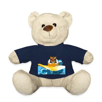 Tiger auf einem Surfbrett - Teddy - French Navy - Vorne