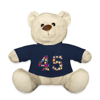 Fleurs 45 - Nounours - bleu marine - Devant