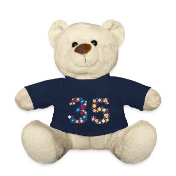 Flowers 35 - Teddy Bear - french navy - Front
