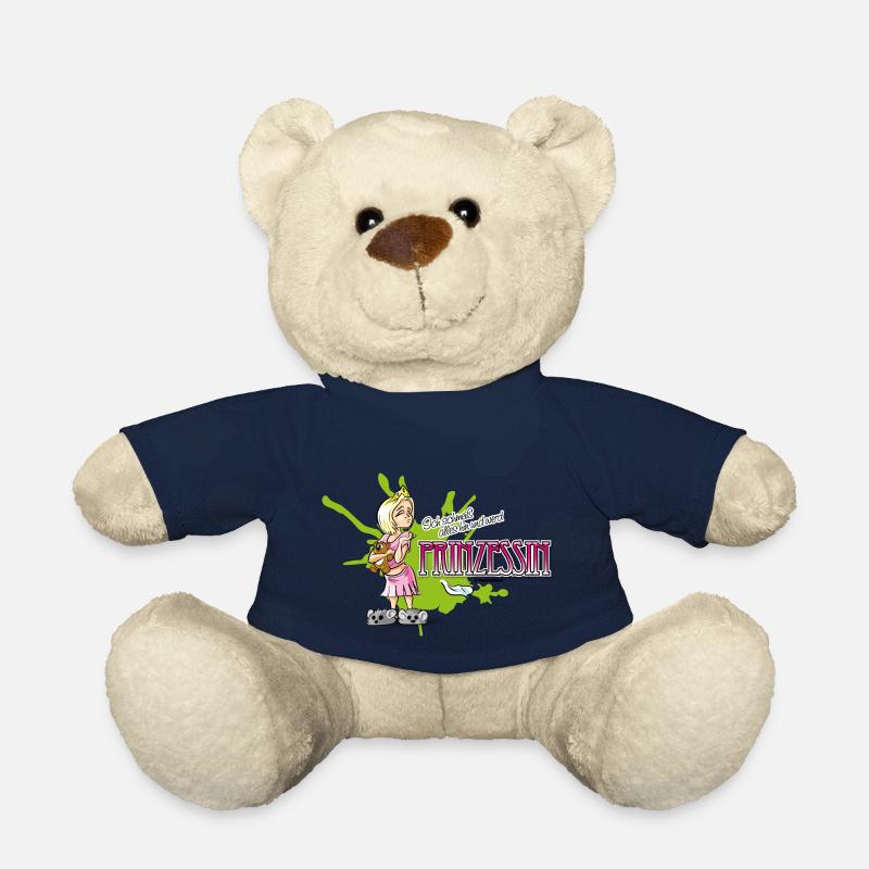 kleine genervte Prinzessin mit Teddy und Spruch - Teddy - French Navy