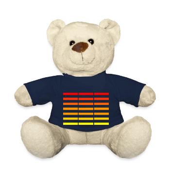 rot-gelbe Balken - Teddy - French Navy - Vorne