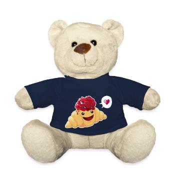 Beste Freunde oder Liebe? Croissant & Marmelade - Teddy - French Navy - Vorne