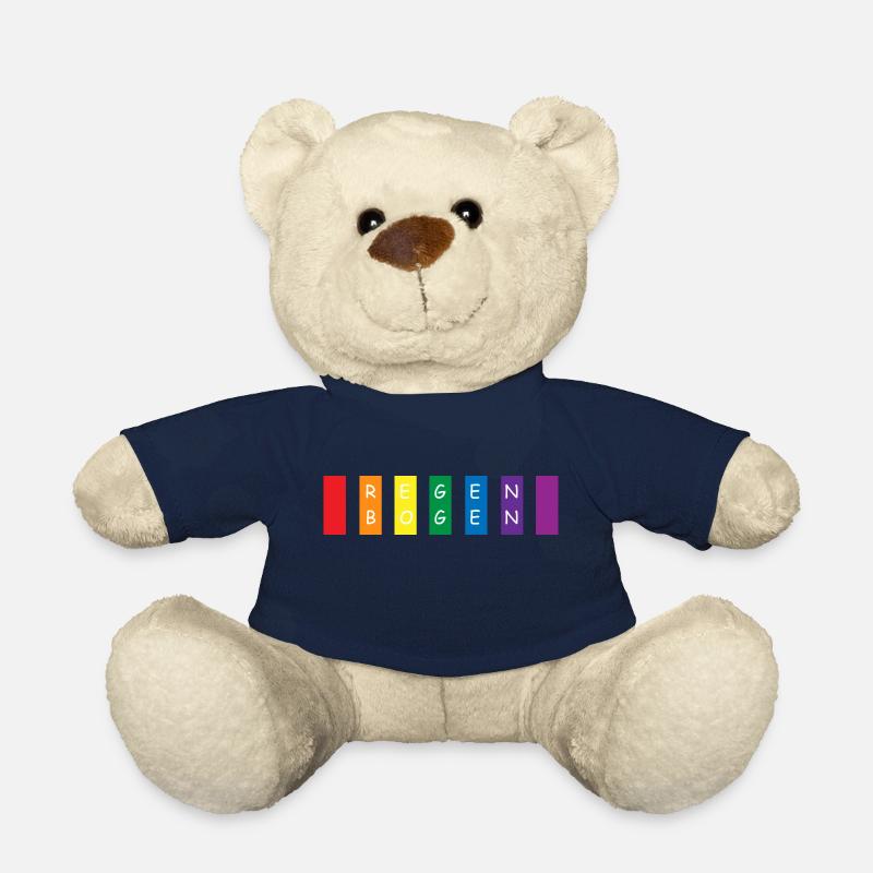 arc en ciel - Nounours - bleu marine