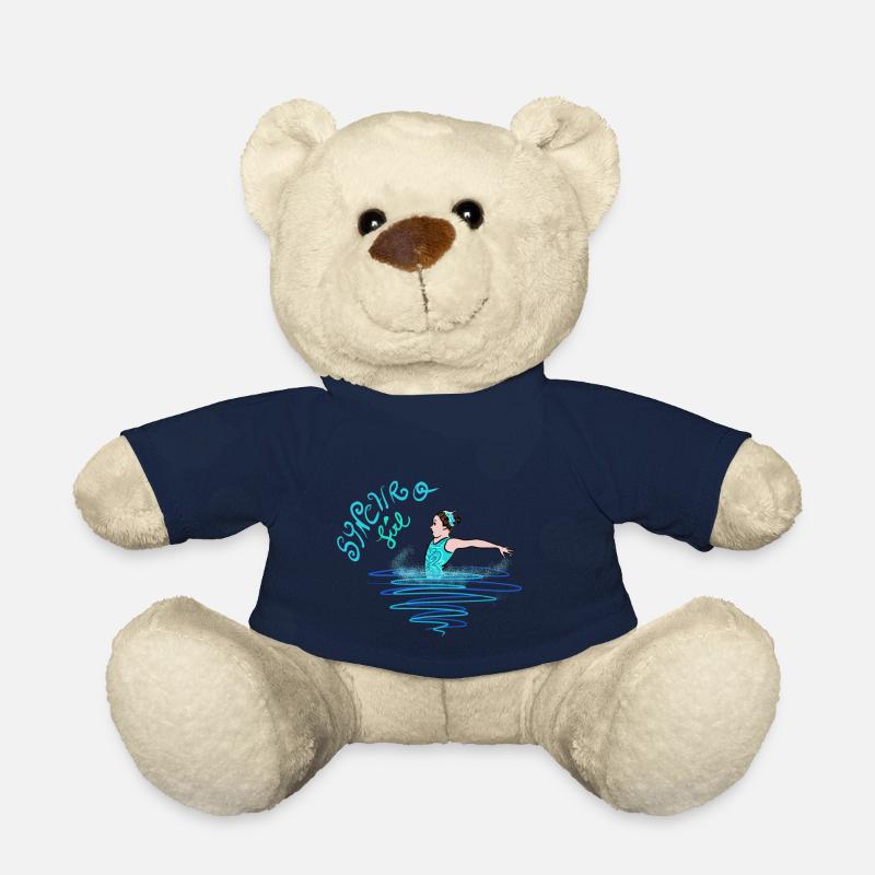 Fille synchro - Nounours - bleu marine