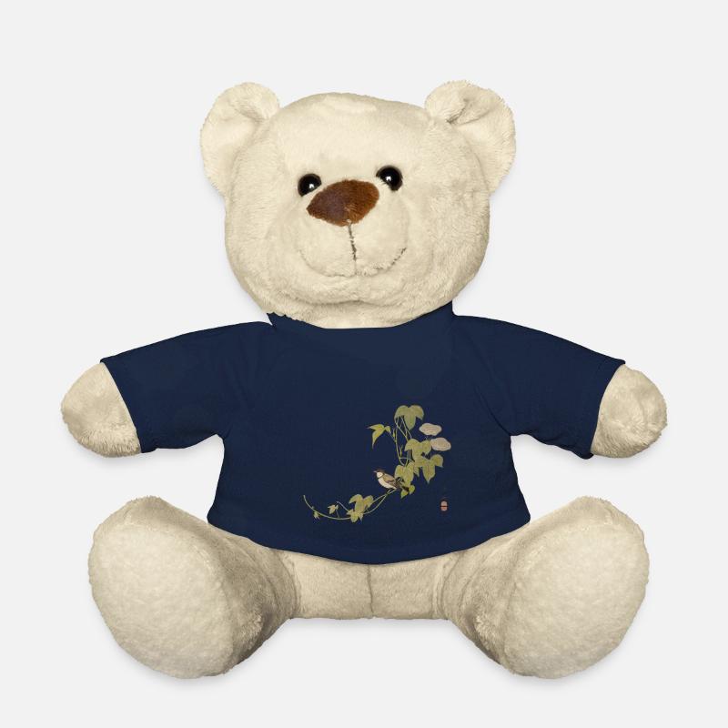 Impression japonaise - Nounours - bleu marine