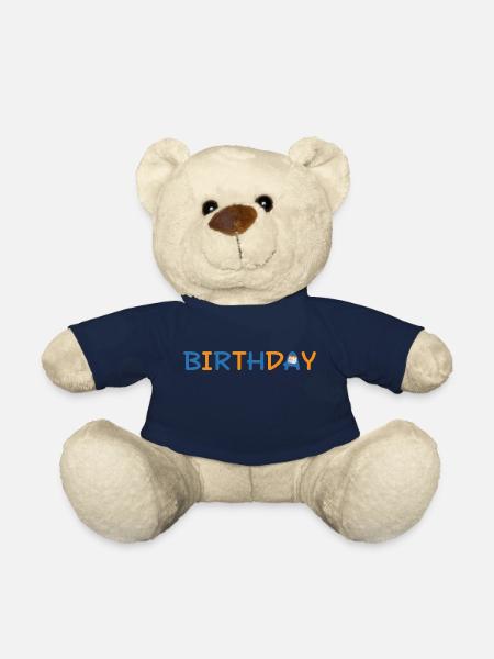 Birthday - Teddy Bear - french navy