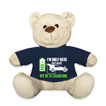 Je ne suis ici que parce que ma RC charge un modèle de voiture - Nounours - bleu marine - Devant