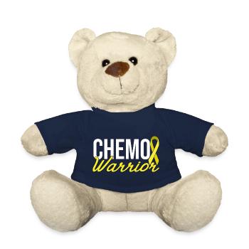Chemo Warrior - Gelbe Schleife - Teddy - French Navy - Vorne
