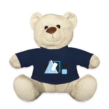 Triangle Design T-Shirt Hoodie etc Symbol Geometry - Teddy Bear - french navy - Front