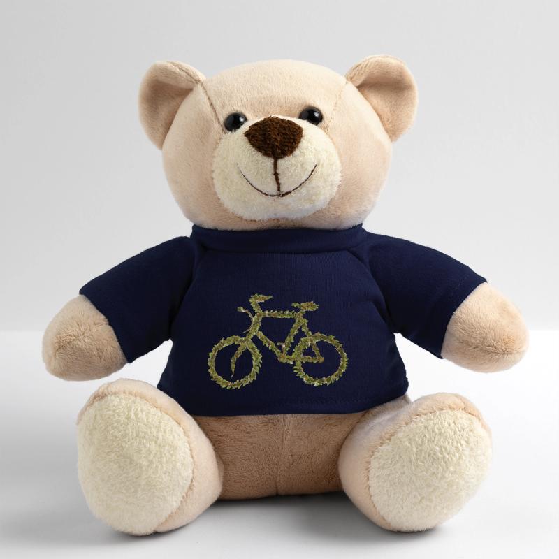 Bicycle Nature Leaf Green Teddy Bear