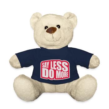 Dire moins faire plus - Nounours - bleu marine - Devant