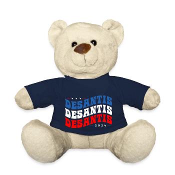 Vintage Groovy Ron DeSantis 2024 - Make America - Teddy - French Navy - Vorne