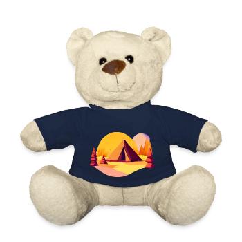 Camping Caravane Camp Tentes Cadeaux Camping-car - Nounours - bleu marine - Devant