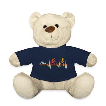 Triathlon Schwimmen Radfahren Laufen Sport - Teddy - French Navy - Vorne