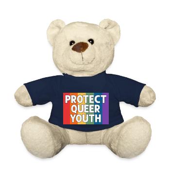 Protéger la fierté des droits LGBT Rainbow Youth Rainbow - Nounours - bleu marine - Devant