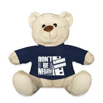 Ne soyez pas négatif avec l’appareil photo - Nounours - bleu marine - Devant
